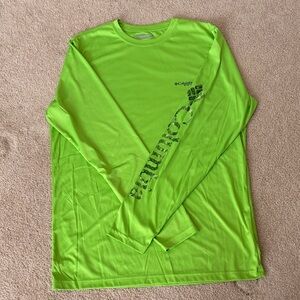 Columbia Men's Long Sleeve Performance Tee - Neon Green